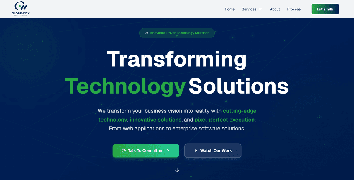 Globewick - Global Business Website